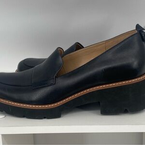 Naturalizer Black Leather Chunky Loafers NWOT 10W